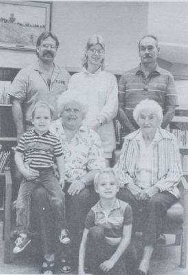 IT and Digital Media Specialist Casey Kelly is the fourth generation of his family to attend WSD. His great-grandmother, Ethel Cass, was a 1928 graduate. Additional members of his family who attended WSD posed for a photo on his first day of school in 1987. They include (back row, L to R): Kelly’s parents Dean and Susie and his grandfather Guy; (front row, L to R): Kelly, his grandmother Betty, his brother Ryan and his great- grandmother Ethel. Today, Kelly’s son Koby is a student at WSD.