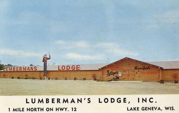 Lumberman's Lodge was designed to evoke a North Woods camp kitchen. PHOTO COURTESY OF THE GENEVA LAKE MUSEUM.