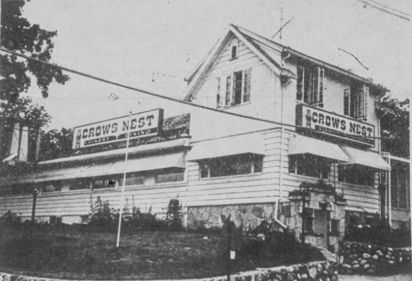 The Crow’s Nest was located in a former residence and featured lake views from its east-facing windows. PHOTO COURTESY OF THE LAKE GENEVA REGIONAL NEWS VIA NEWSPAPERS.COM