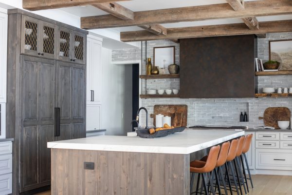 Homeowners are adding more natural and reclaimed wood to all rooms in the house.  Photo by Shanna Wolf.