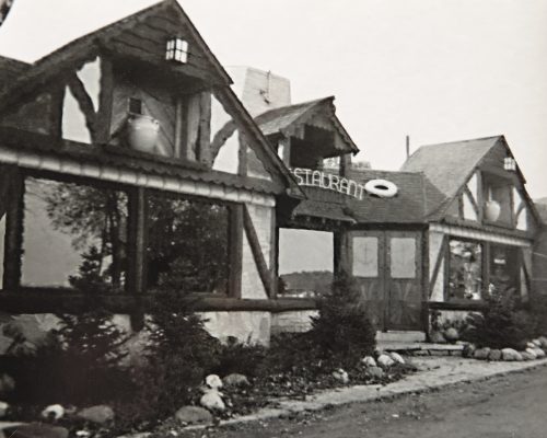 Beachroamers Inn was a popular gathering spot on the Fontana lakefront.  Photo courtesy of Fontana Public Library