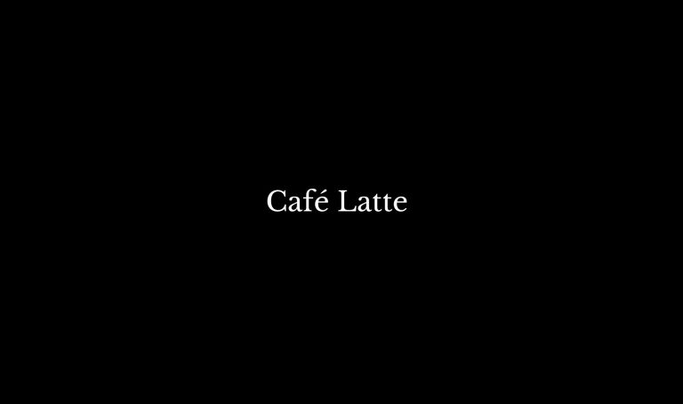 Cafe Latte 768x454