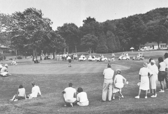 Spectators observe a tournament at the BFCC in this circa-1950s photo.
